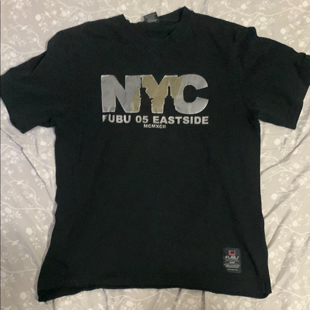 FUBU Black Short Sleeve NYC Tee